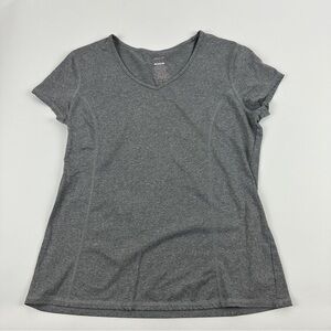 Danskin Now Athletic Tshirt Womens Large 12-14 Gray Semi Fitted